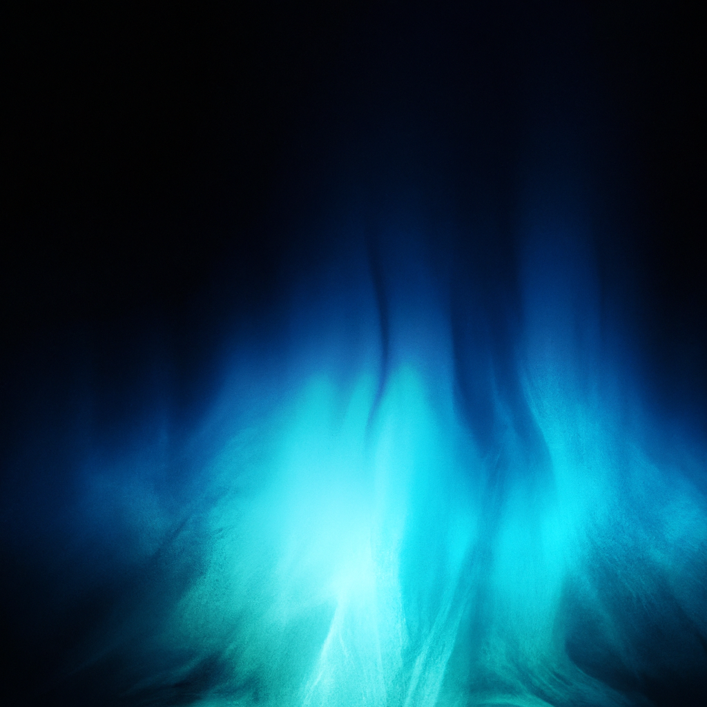 Ilustración abstracta de auroras boreales